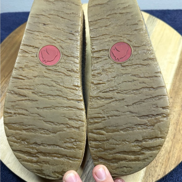 Haflinger Gray Wool Clog Slippers with Trim (Women’s 8-8.5) - Picture 6 of 7